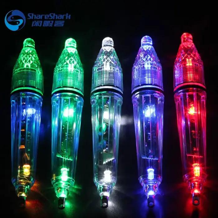 Lampe leurre LED pour pêche profonde nocturne, appât lumineux sous-marin pour calmar et poissons