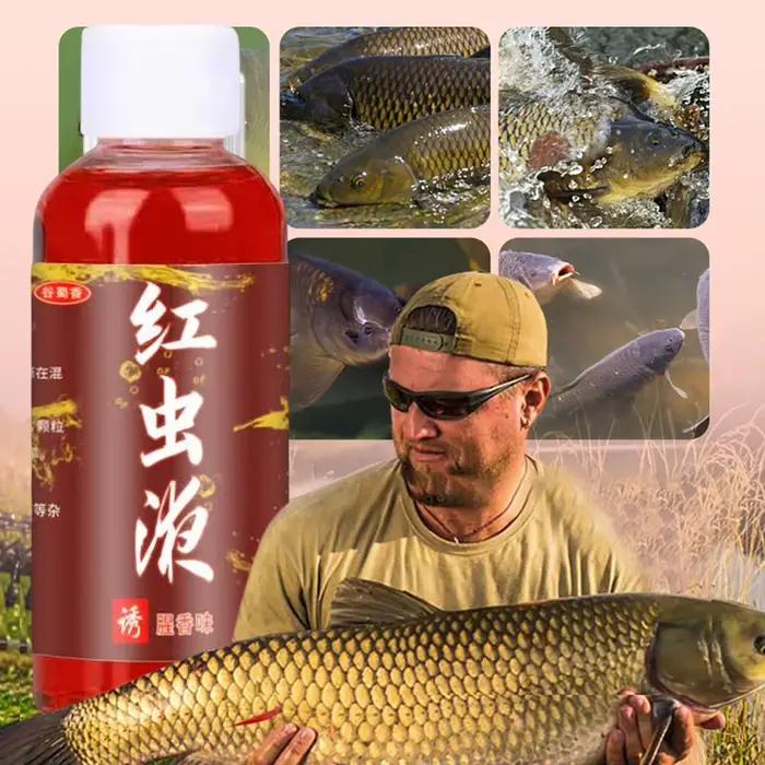 Appât liquide vers de sang concentré 60ml attractant poissons chat additif pêche carnassiers