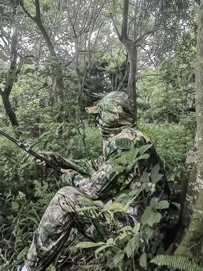 Combinaison pêche été soie glacée confortable - Tenue camouflage bionique élastique anti-transpiration légère