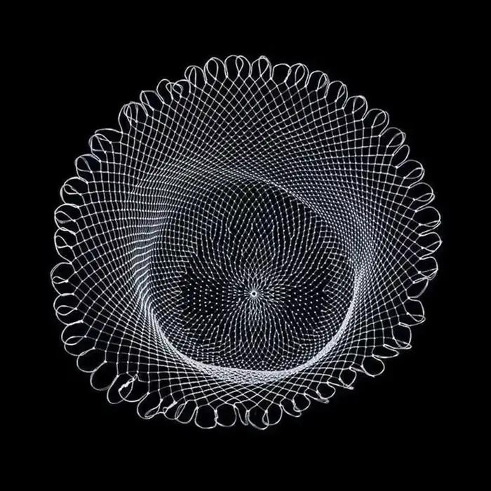 Filet de pêche double ligne tressé 40-80cm pour truite et perche - Maille résistante pour prise en douceur