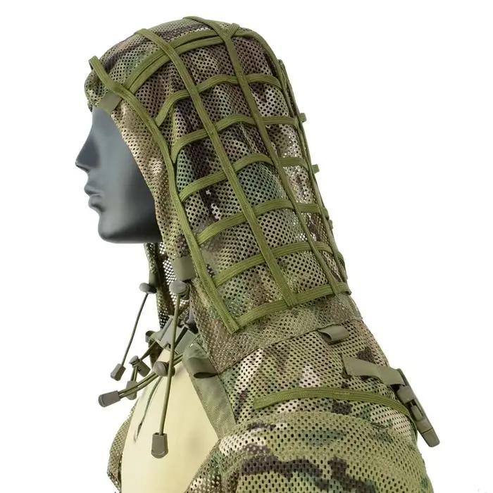 Manteau Ghillie mesh tactique sniper 3D - vêtement camouflage respirant chasse tir pêche extérieur