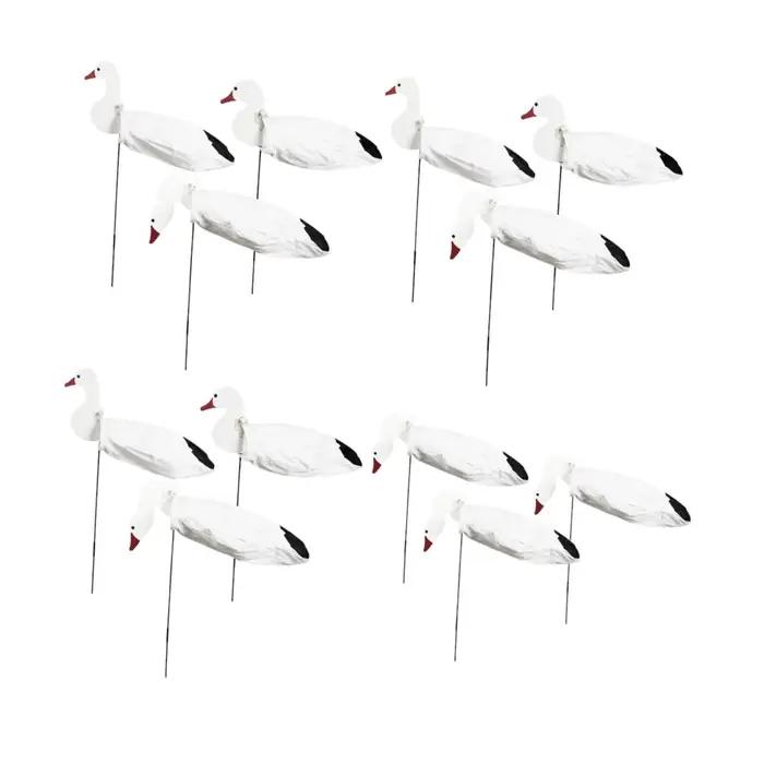 Leurres oie à mouvement vent - Ensemble déco jardin réaliste pour chasse au gibier d'eau attractif