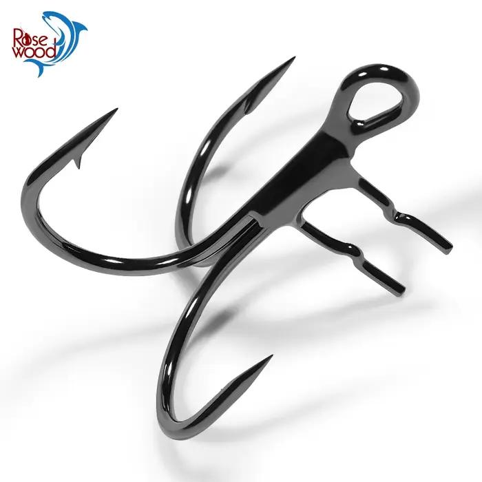 Hameçons triple T-Trebles à pointes porte-appâts pour leurres souples et swimbaits pêche