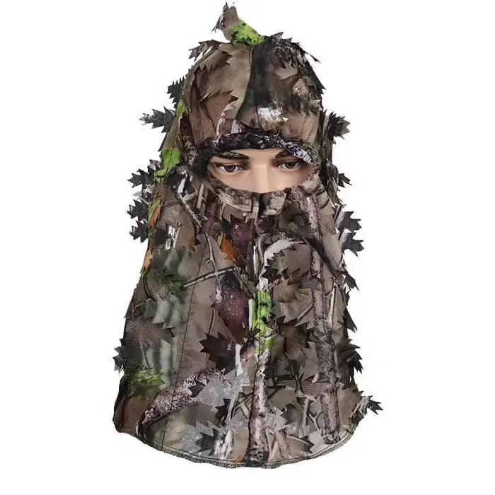 Combinaison Ghillie chasse légère 3D feuilles - vêtements camouflage observation faune paintball pêche