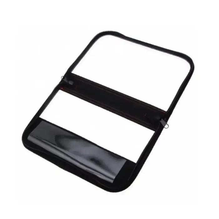 Sac rangement leurres plastique transparent double fermeture étui pêche portable visuel hameçons