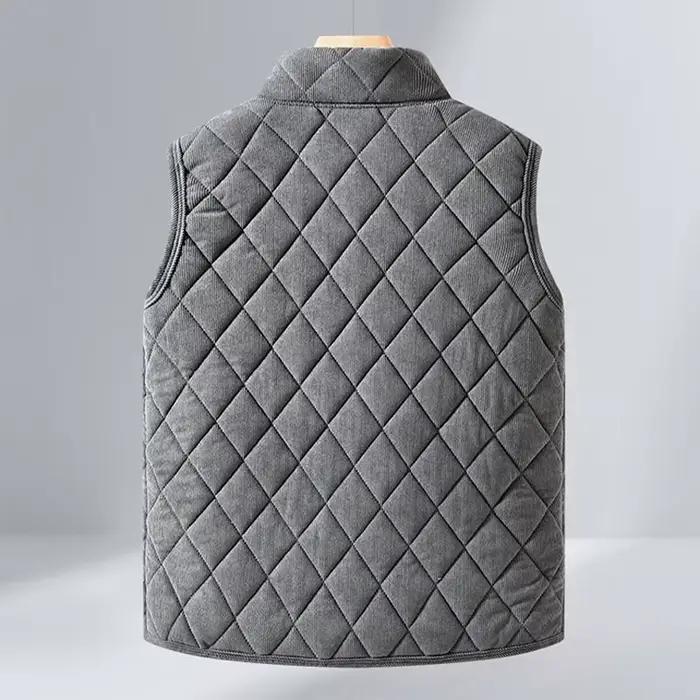 Veste hiver homme coupe-vent rembourrée pour pêche - Veste chaude matelassée père famille