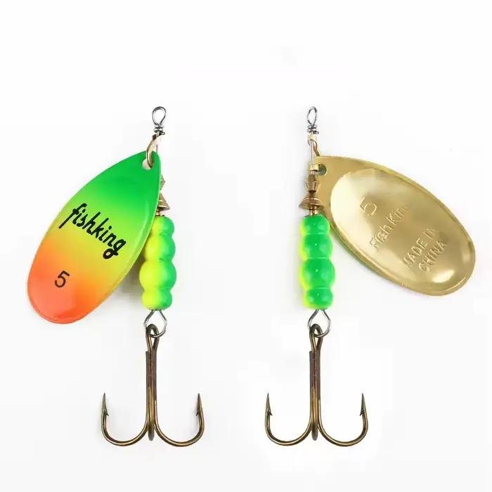 Leurre Spinner Métal NGB Appât Tournant Hameçon Triple Pêche du Brochet Rivière Lac Plage Océanique