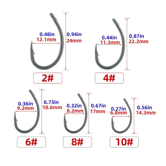 Kit de 6 hameçons prêts à pêcher pour la carpe et feeder - Accessoires montage TS115 Hirisi