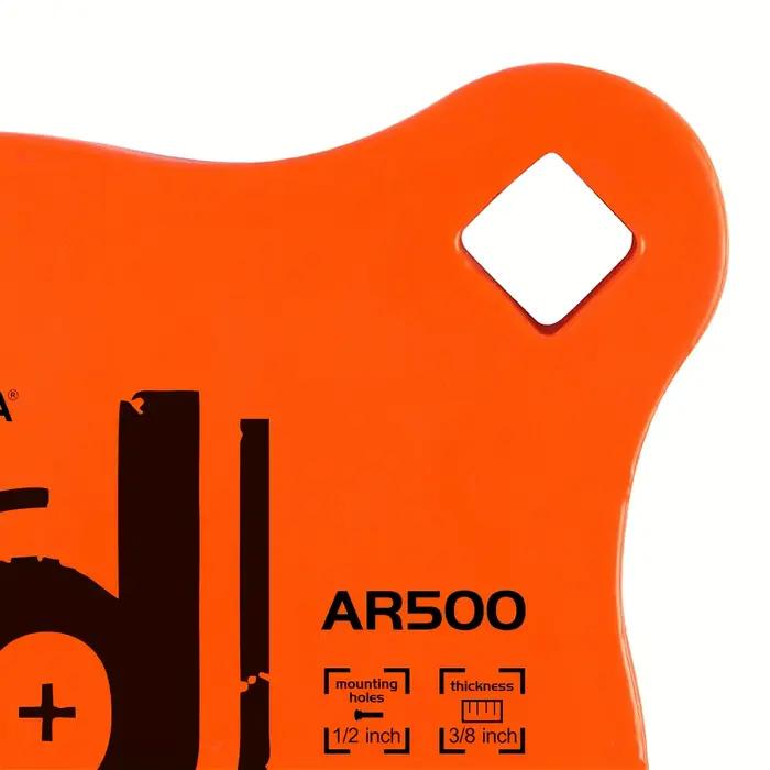 Cible acier AR500 revêtue haute visibilité pour entraînement tir pêche extérieur - Accessoires inclus