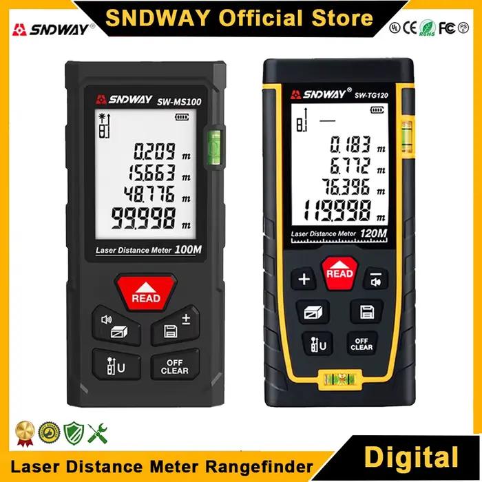 Télémètre laser SNDWAY avec auto-étalonnage - Mesure distance surface volume pour pêche