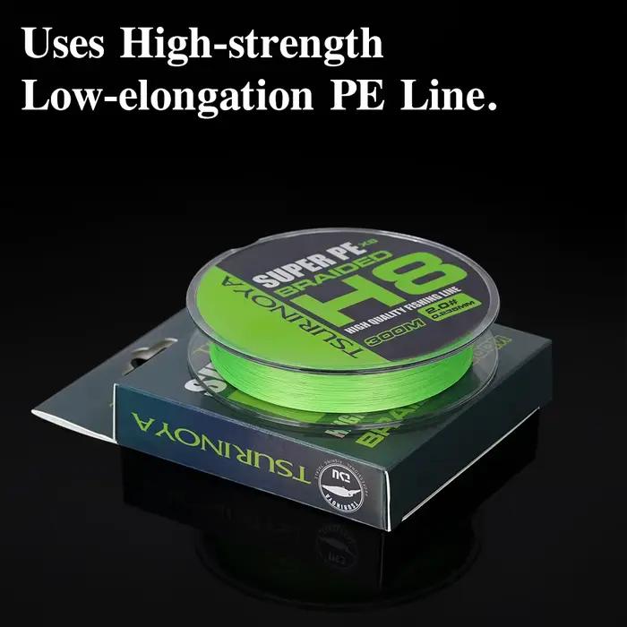 Ligne PE TSURINOYA H8 100-300M 8 tresses 14-50LB - Lancer ultra-long et multifilament lisse pour pêche précise