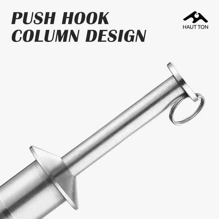 Correcteur d'hameçon calmar en acier inoxydable HAUT TON portable léger accessoire pêche