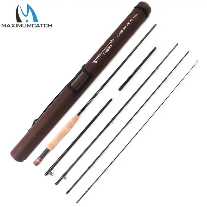 Canne Euro Nymphing MAXCATCH 9'-11'6'' 2-9WT carbone action rapide pêche nymphe truite tube rigide