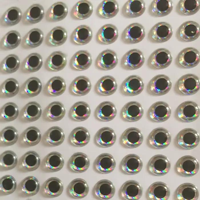 Yeux 3D XIDIAOYU 300 pièces pour leurres - Accessoires de customisation argent/rouge 3mm à 6mm