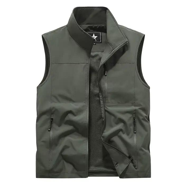 Veste décontractée FGKKS 2024 pour homme, parfaite pour la pêche, avec grandes poches et design qualité