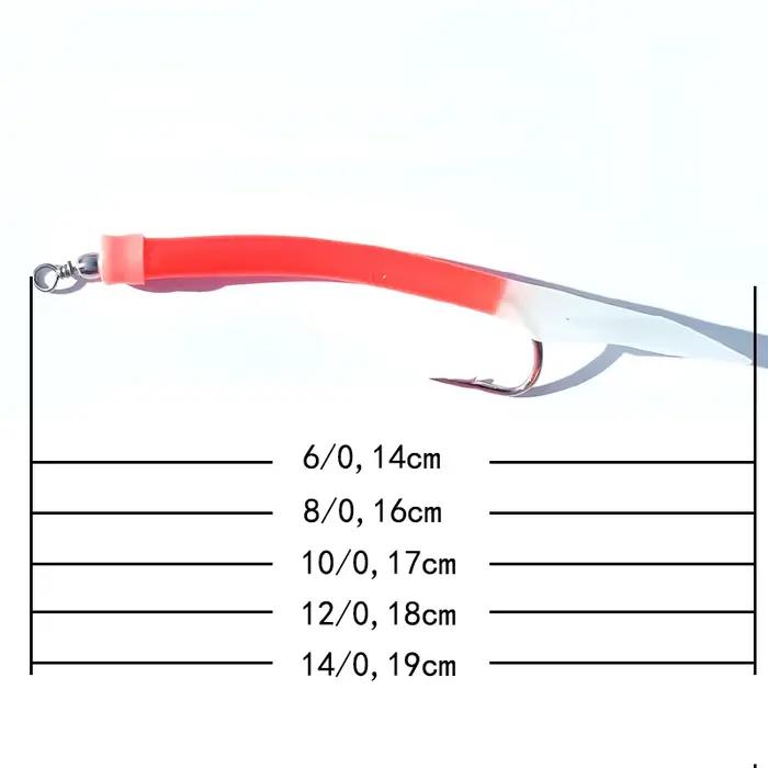 5 bas de ligne sabiki luminescents pour morue - Bas de ligne mer avec flasher et hameçons glow