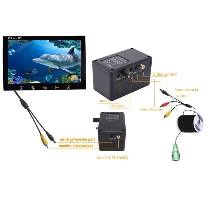 Kit caméra sous-marine wifi MAOTEWANG 1000tvl avec moniteur 10" et application IOS/Android pour pêche
