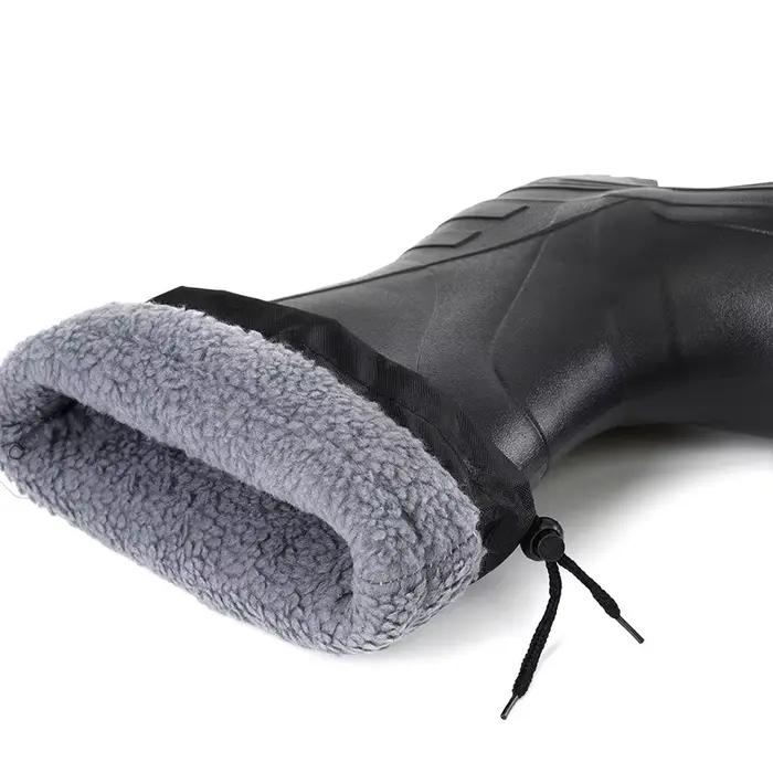 Bottes de pêche hiver homme doublure polaire imperméables légères EVA chaudes pêche en eau froide