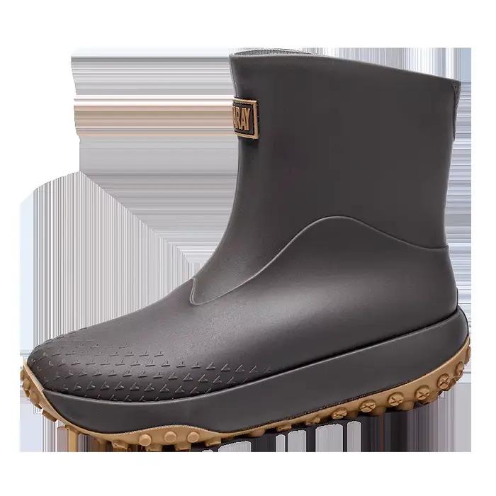 Bottes de pêche écologiques homme doublées polaire antidérapantes imperméables pour pêche hivernale