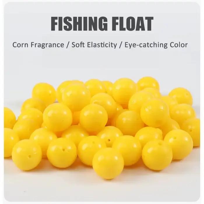 Perles flottantes parfum maïs pour carpe - Bait beads 8-14mm TPR pour hair rig et pêche en surface