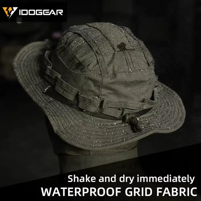 Chapeau boonie tactique IDOGEAR ajustable respirant pêche chasse protection solaire jungle