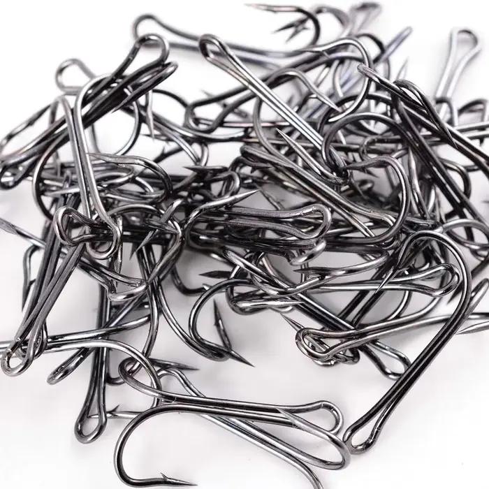 10 hameçons doubles anti-herbes pour leurres souples, appâts grenouille et jigs, pêche du black bass