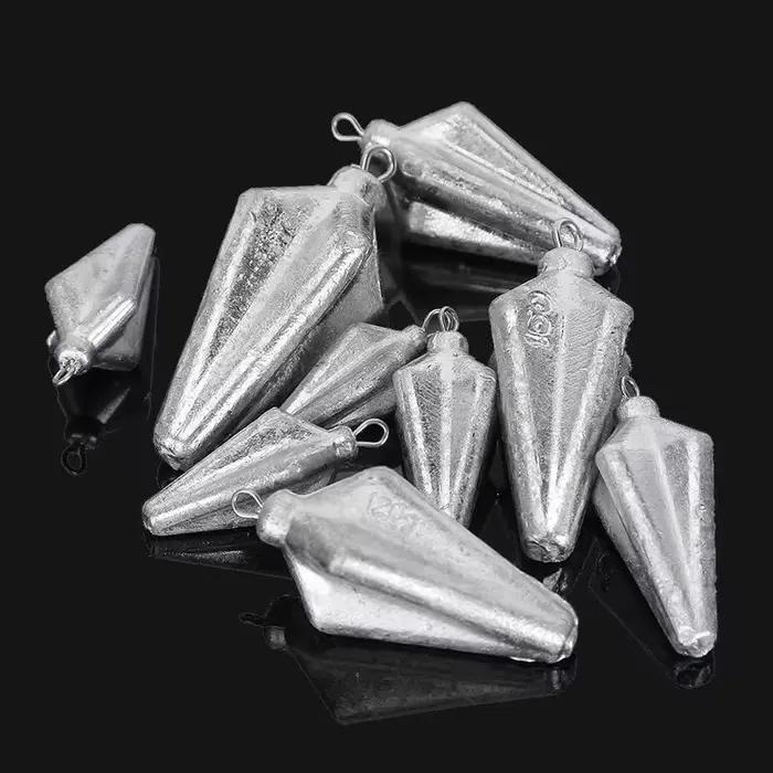 Plombs de pêche 10g-120g - Sinkers plombés pour tous types de pêche en eau douce et mer