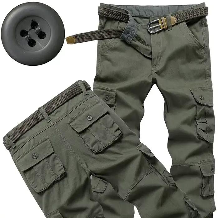 Pantalon cargo tactique homme pour pêche et randonnée - Confort optimal qualité premium jogger