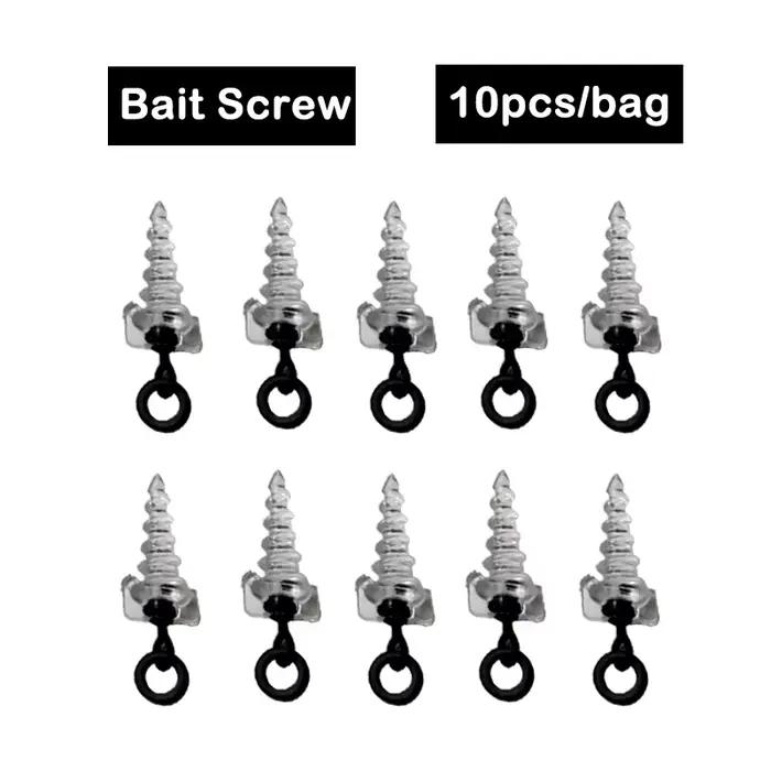 Vis double extrémité 10/20 pièces pour bouillettes pop-up et montages cheveu en pêche carpe