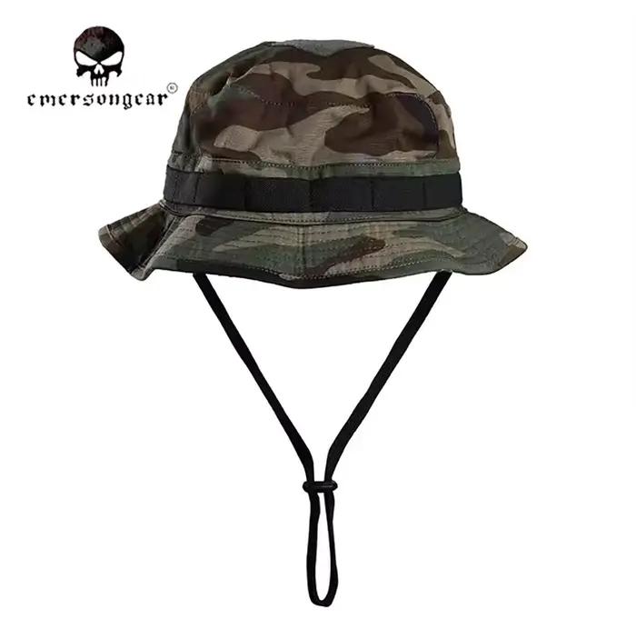 Chapeau boonie tactique courte visière camouflage pêche chasse randonnée été