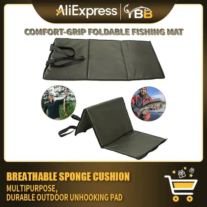 Tapis décrochage confortable à poignée - Coussin éponge respirant - Protection poisson polyvalente extérieur