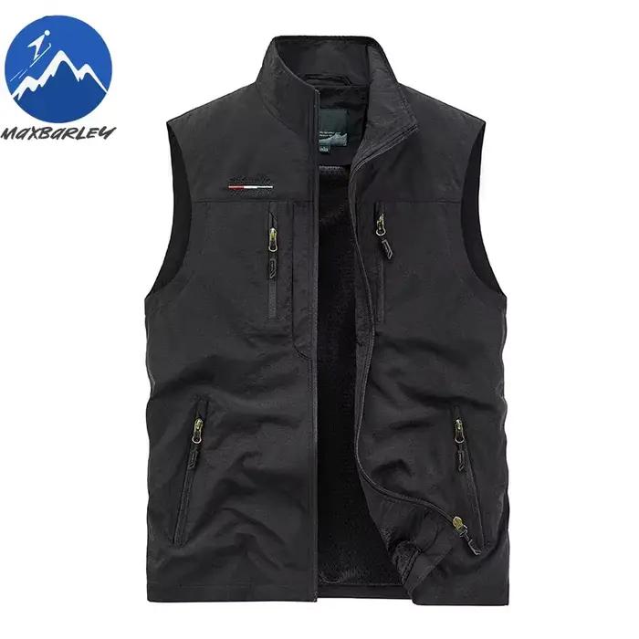 Veste cargo 2025 pêche chasse randonnée sans manches multi-poches été activités outdoor