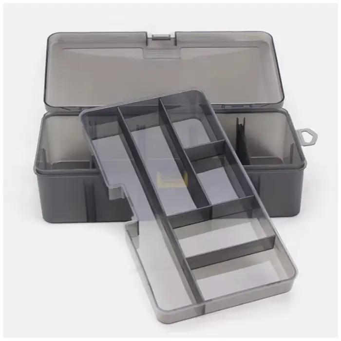 Boîte de pêche étanche et durable double face pour leurres et appâts plastiques