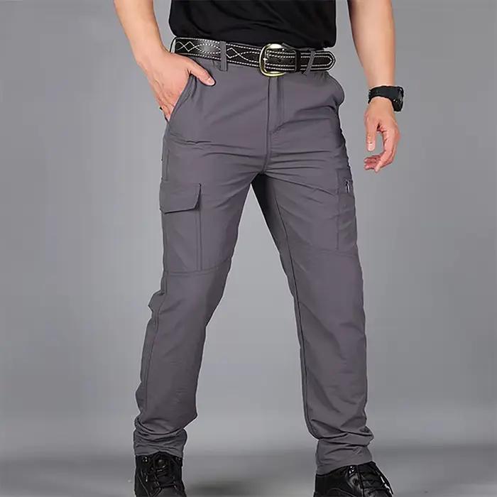 Pantalon séchage rapide homme été pour pêche - Imperméable et respirant pour pêche sportive