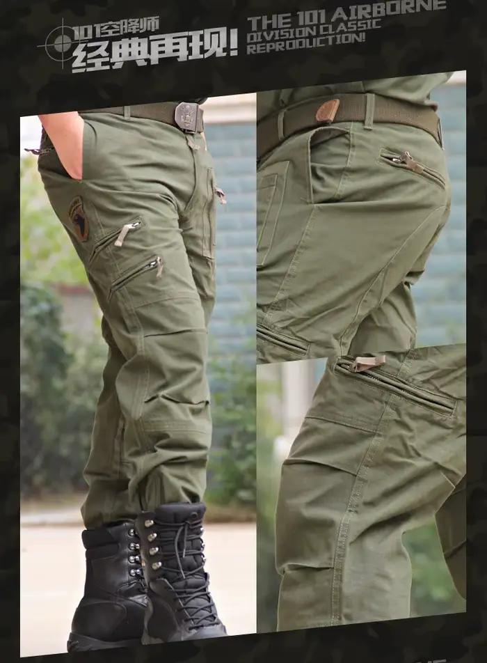 Pantalon cargo camouflage grande taille homme - idéal pour pêche en plein air et randonnée
