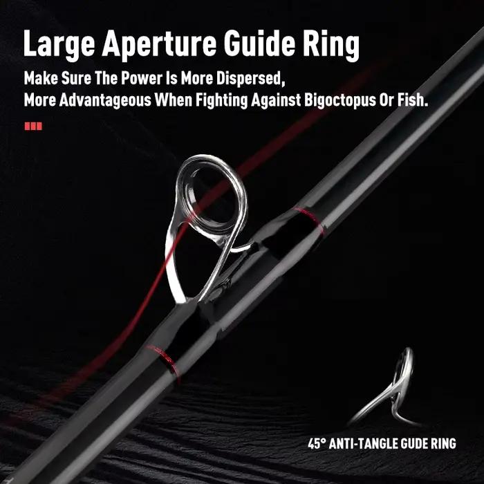 Canne YOOFISH EGITAKO carbone 170MH/H 2 sections pour pêche au calmar et seiche - Tip titane
