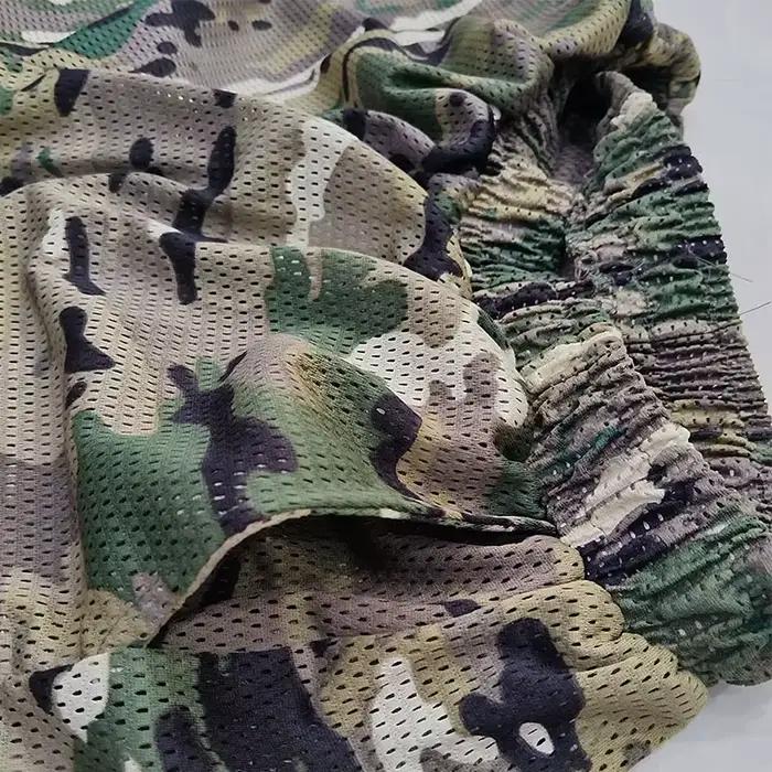 Combinaison Ghillie mesh multicam respirante - uniforme militaire airsoft chasse pêche camping