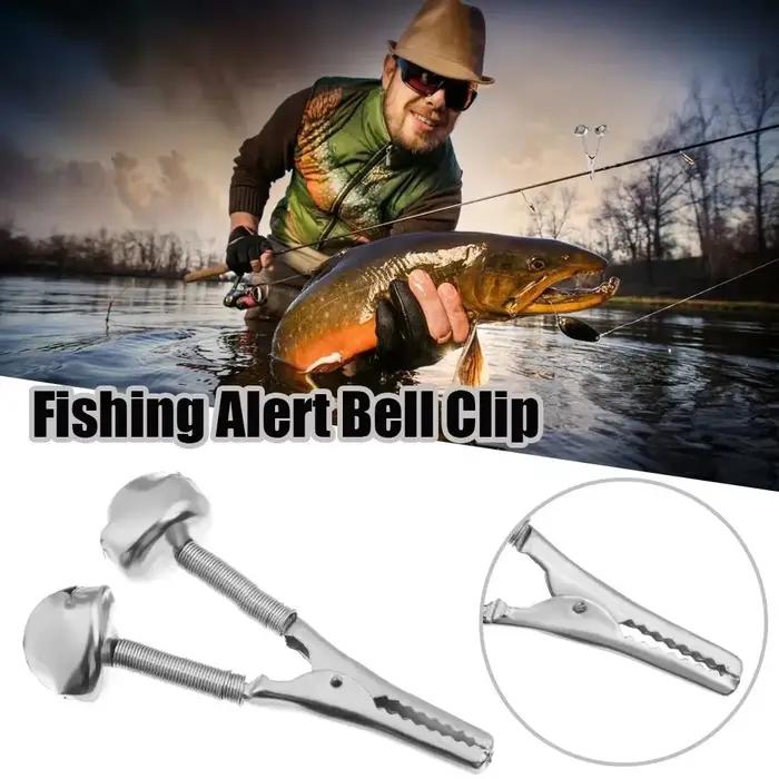Clips alarme pêche acier inoxydable 1 à 10 pièces - Anneaux de fixation avec alerte sonore