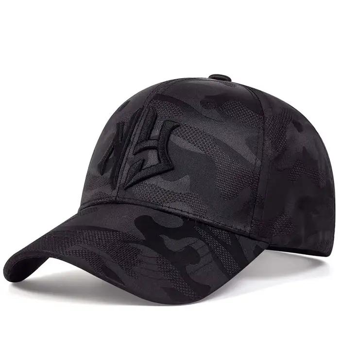 Casquette camouflage pêche brodée unisexe - Protection UV réglable printemps automne