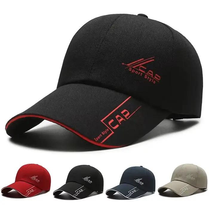Casquette pêche été à longue visière - Chapeau de soleil unisexe pour pêche en mer et rivière