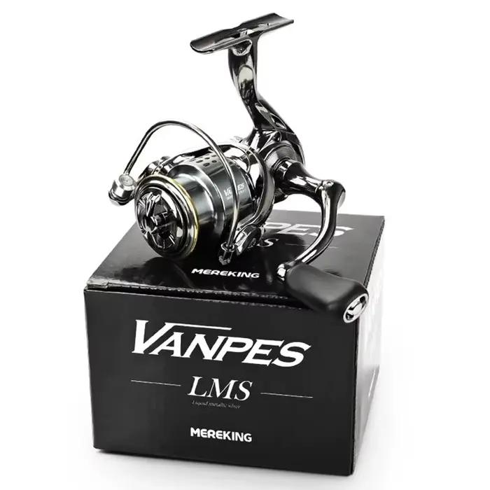Moulinet pêche MEREDITH VANPES anti-rouille - Ratio 5.0:1 frein 8kg max pour pêche en mer et eau douce