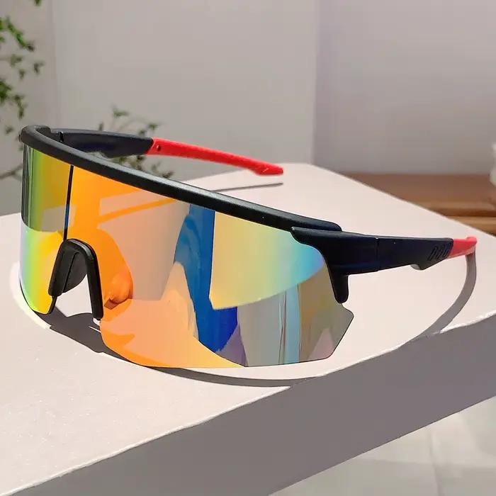 Lunettes de sport semi-rimless surdimensionnées - Protection enveloppante pour pêche et cyclisme