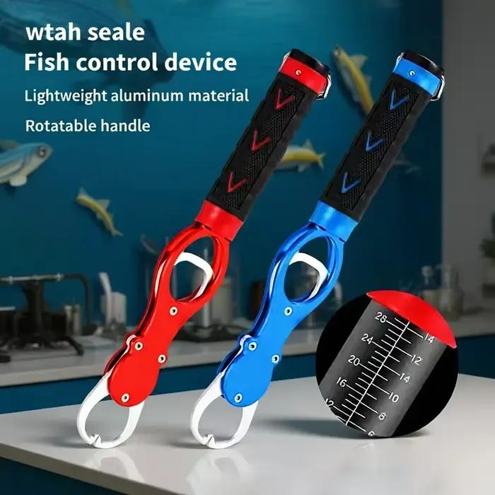 Gripper pêche aluminium portable à lèvres avec balance - Pince légère accessoire pêche essentiel