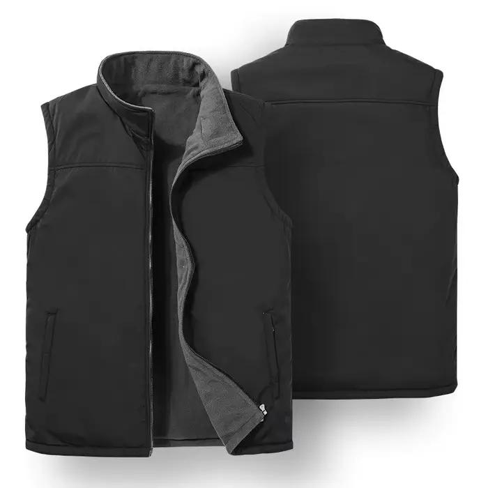 Veste polaire chaude sans manches homme hiver pour pêche et loisirs en plein air