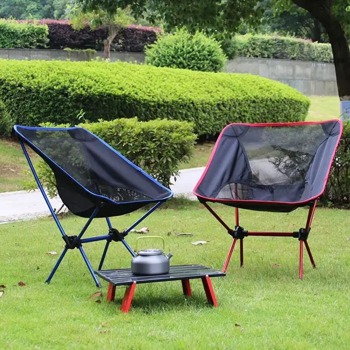 Chaise de pêche pliante ultralégère pour camping randonnée plage pique-nique portable et compacte