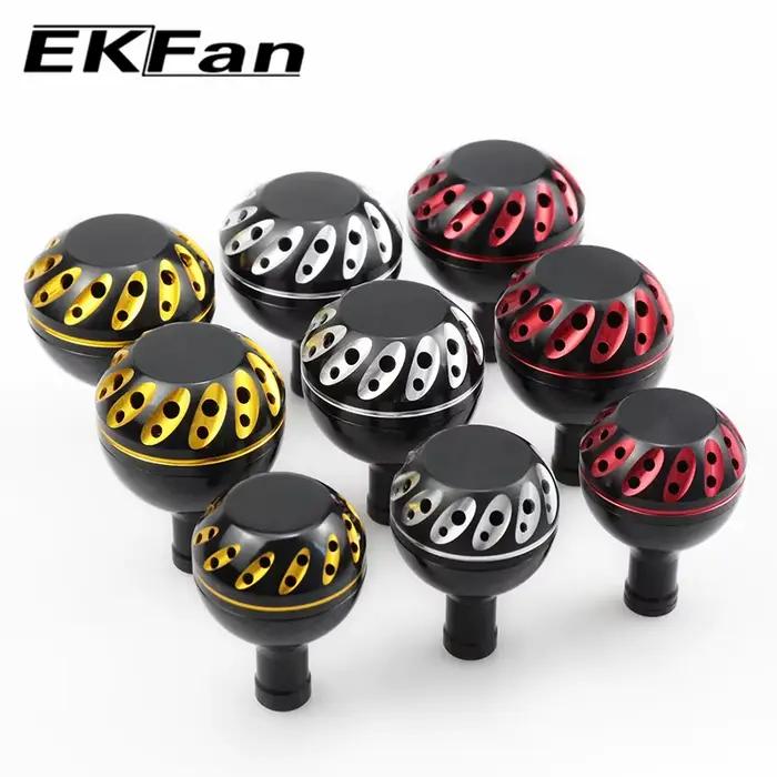 Poignée de pêche EKfan en alliage métal 30-38mm pour moulinet baitcast et spinning Daiwa Shimano 4mm