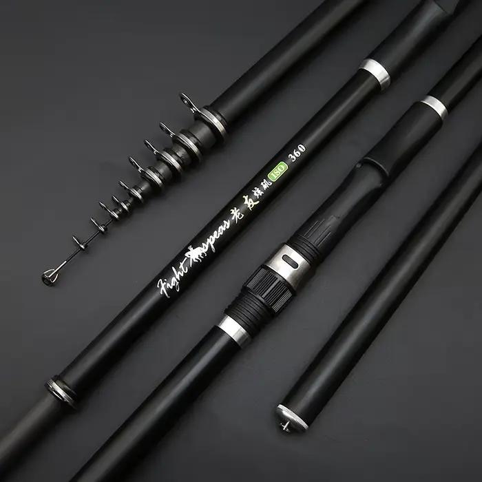Canne télescopique carbone 3.9m à 6.0m pour pêche de la carpe et pêche rock fishing