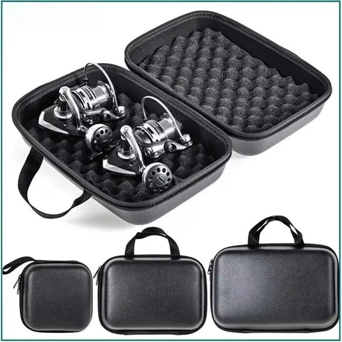 Boîtier étanche anti-choc rangement moulinets pêche 1-2 unités protection équipement pêche