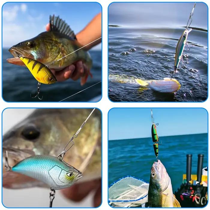 Ligne de pêche fluorocarbone 10 pièces invisible sous l'eau pour montages leurres pêche en mer et lac occasions spéciales