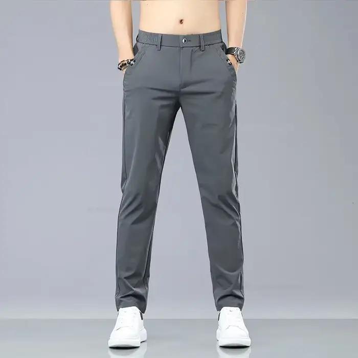 Pantalon slim été 2024 style coréen - Léger respirant pour pêche estivale élégante et confortable